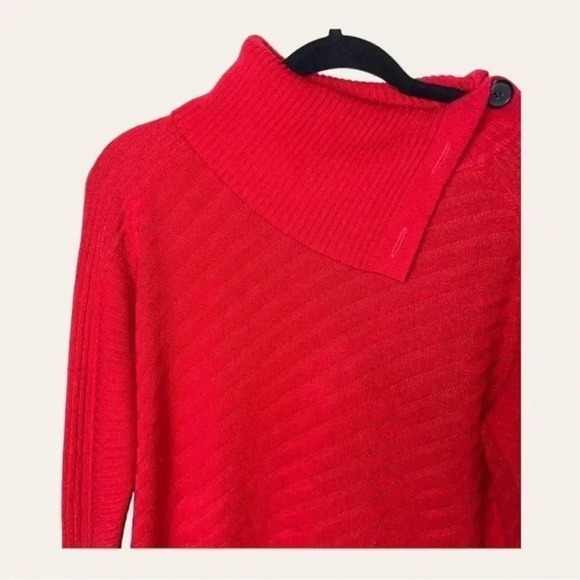 WOMEN’S LIZ CLAIBORNE SWEATER TURTLE NECK WITH FAUX BUTTONS SIZE‎ LARGE - Picture 3 of 6